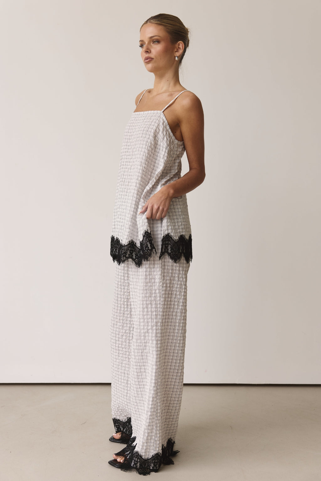 Holland Pant (White/Black Plaid)