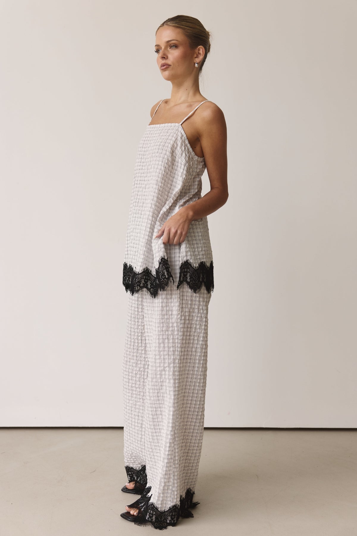 Holland Pant (White/Black Plaid)
