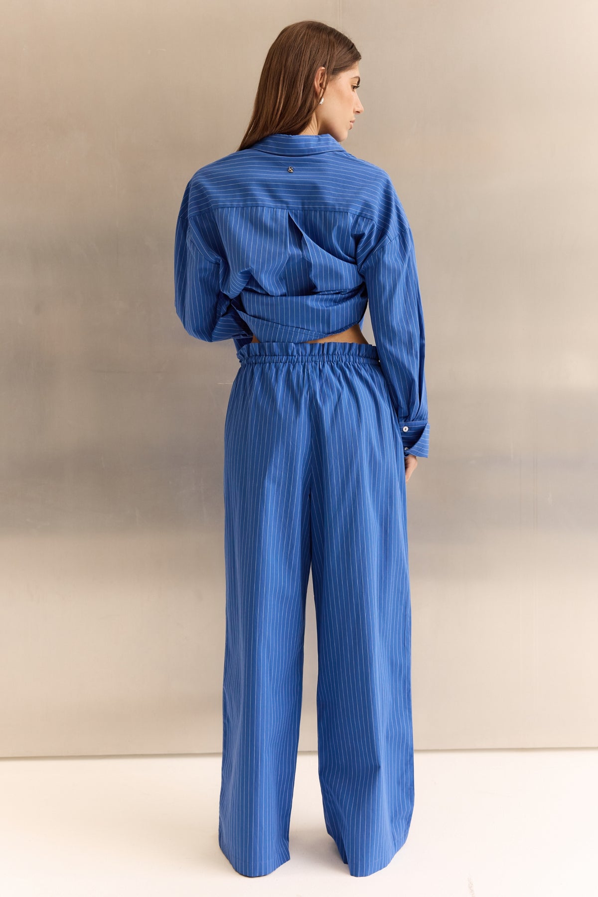 Lucia Pant (Cobalt Stripe)