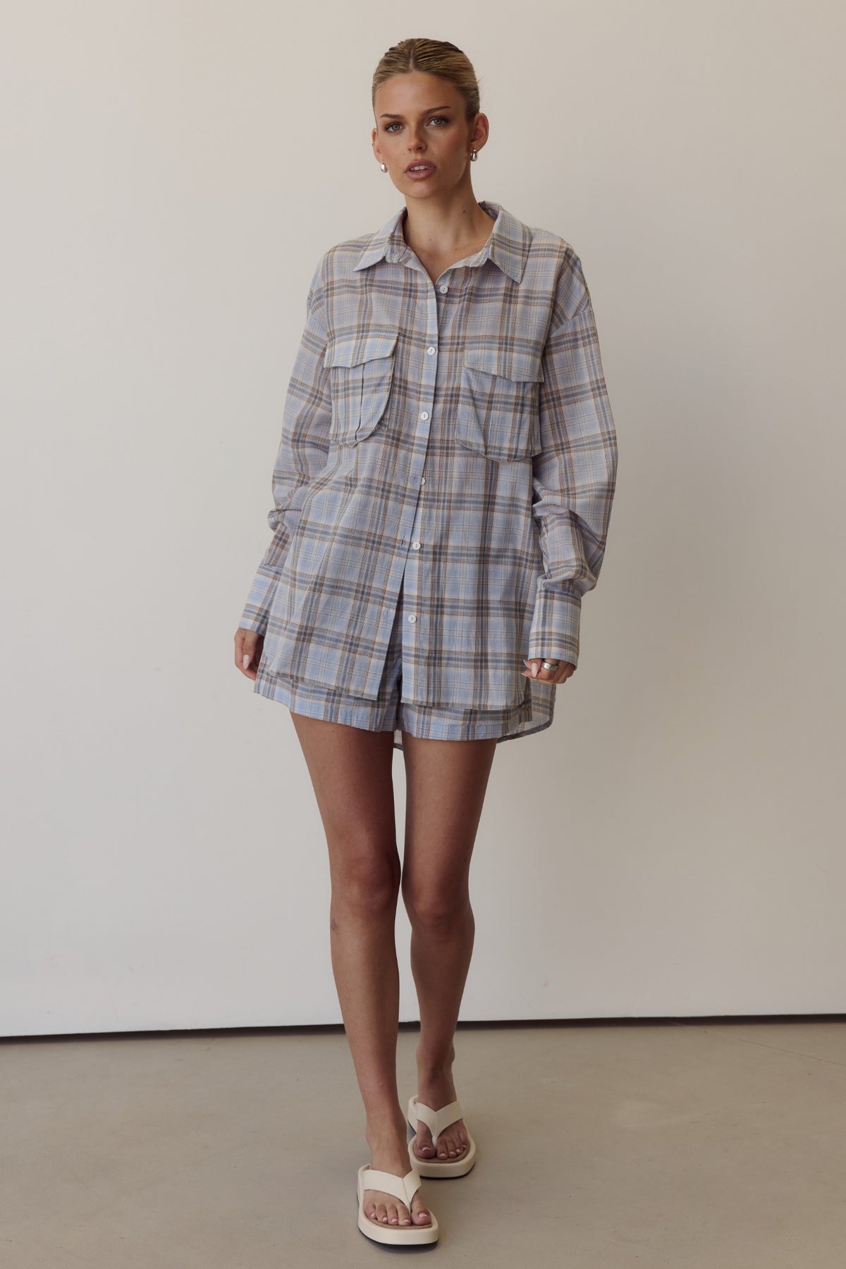 Esme Shirt (Blue Plaid)