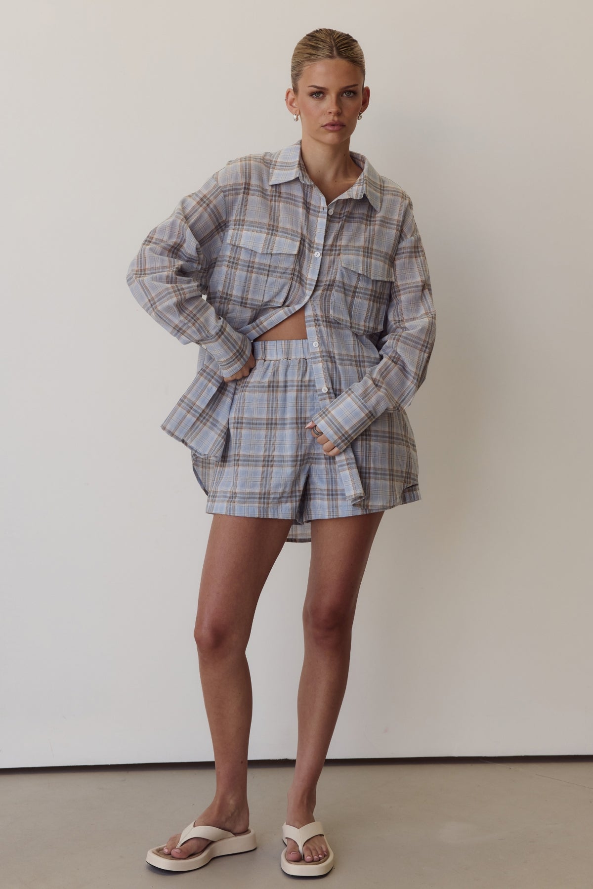 Esme Shirt (Blue Plaid)
