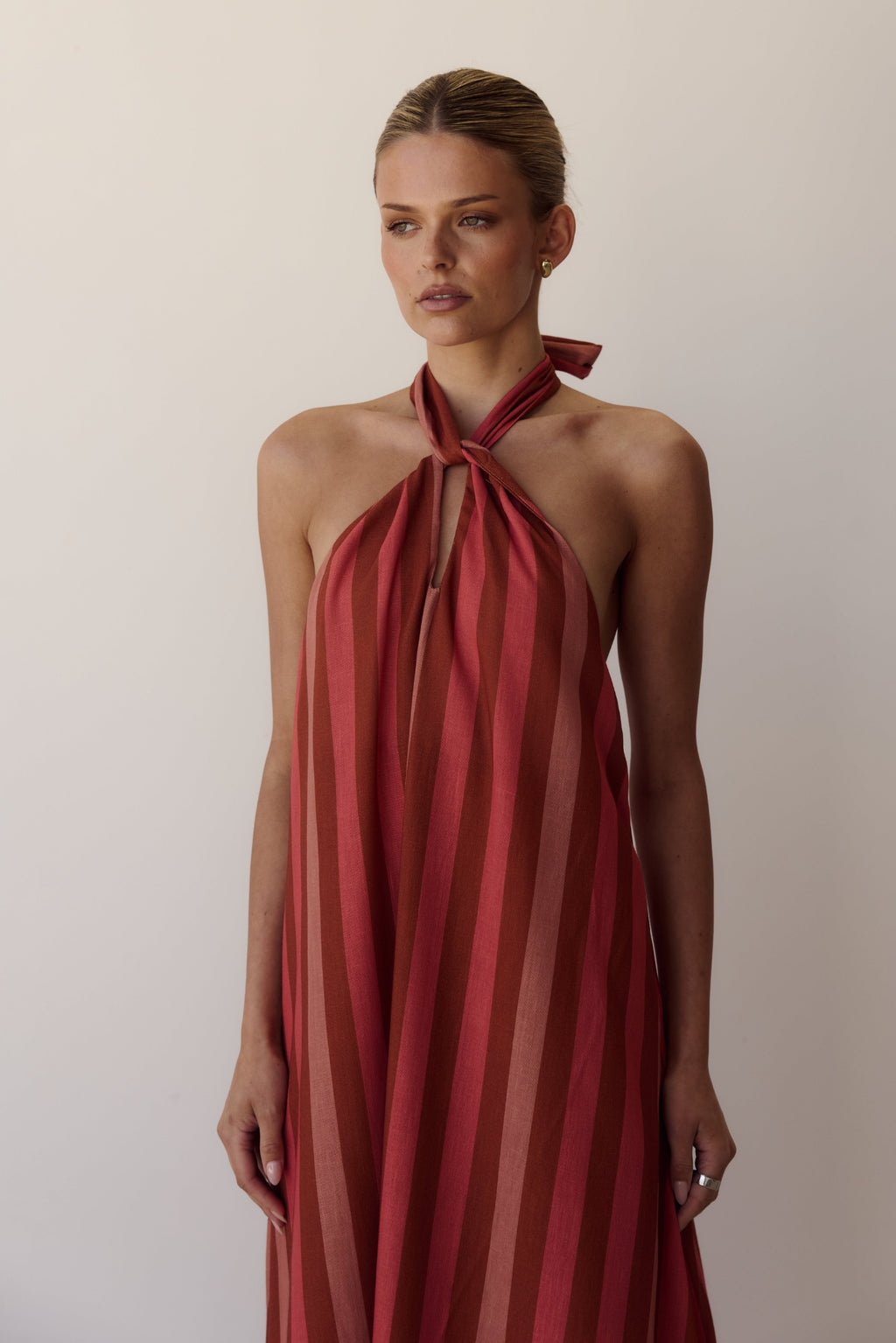Claire Maxi Dress (Multi Stripe)