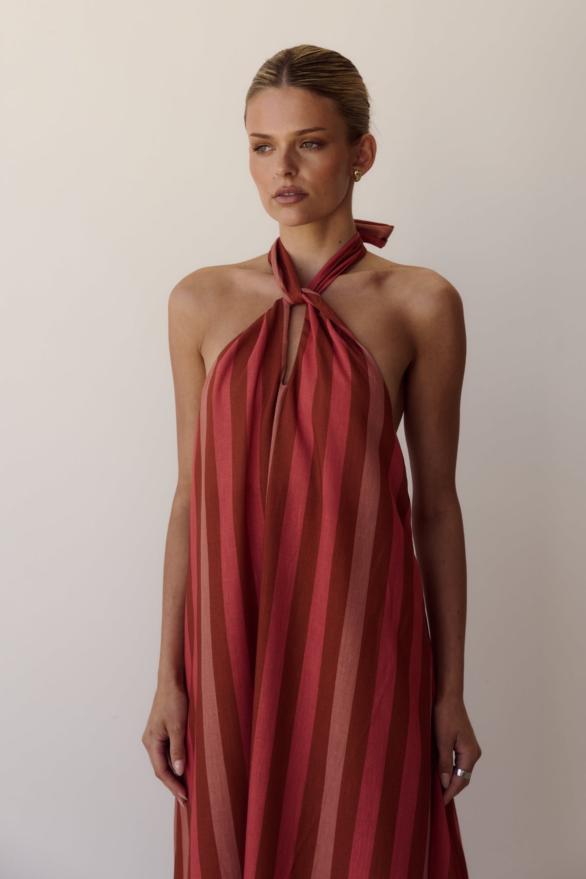 Claire Maxi Dress (Multi Stripe)