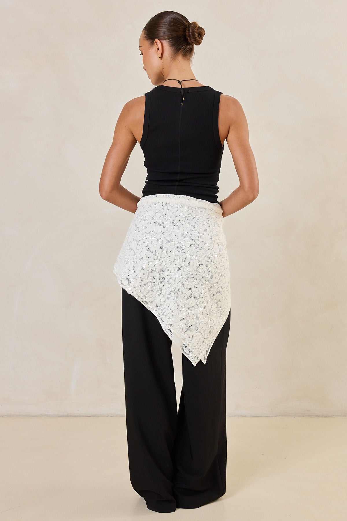 Cora Lace Scarf (White)
