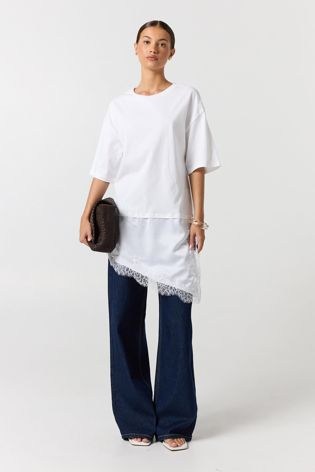 Eloise Lace Tee (White)