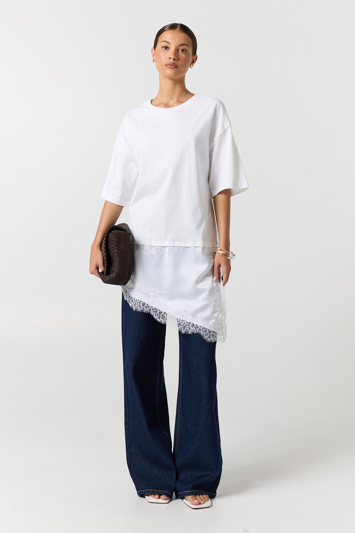 Eloise Lace Tee (White)