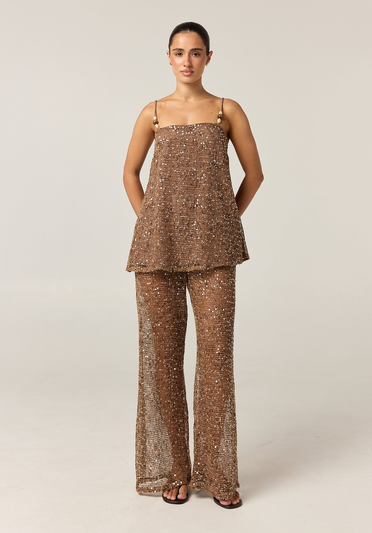 Callie Sequin Set (Chocolate)