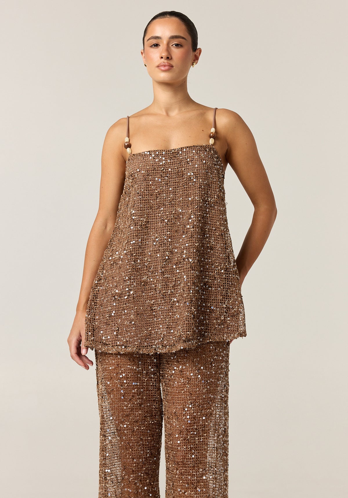 Callie Sequin Set (Chocolate)