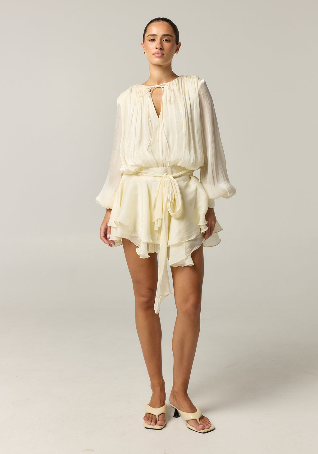 Faythe Mini Dress (Cream)