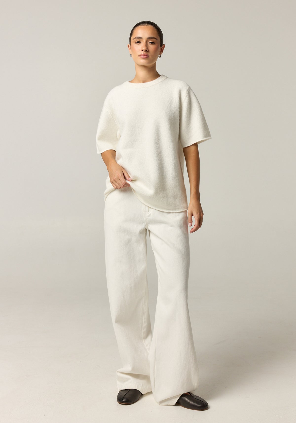 Maeve Knit Top (White)