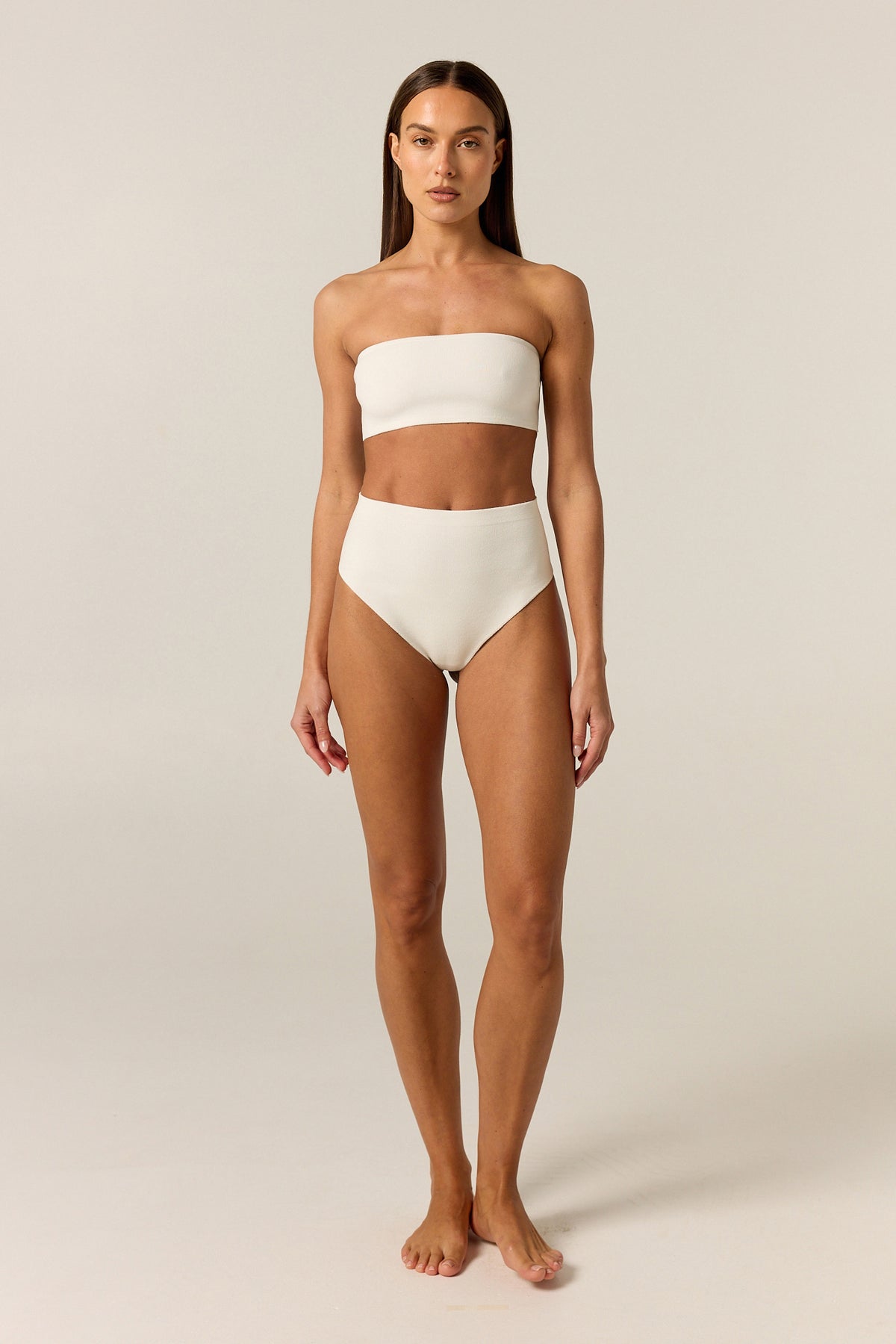 Knit Base Bandeau (White)