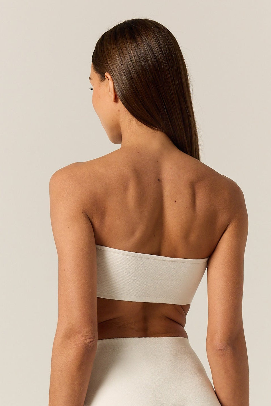 Knit Base Bandeau (White)