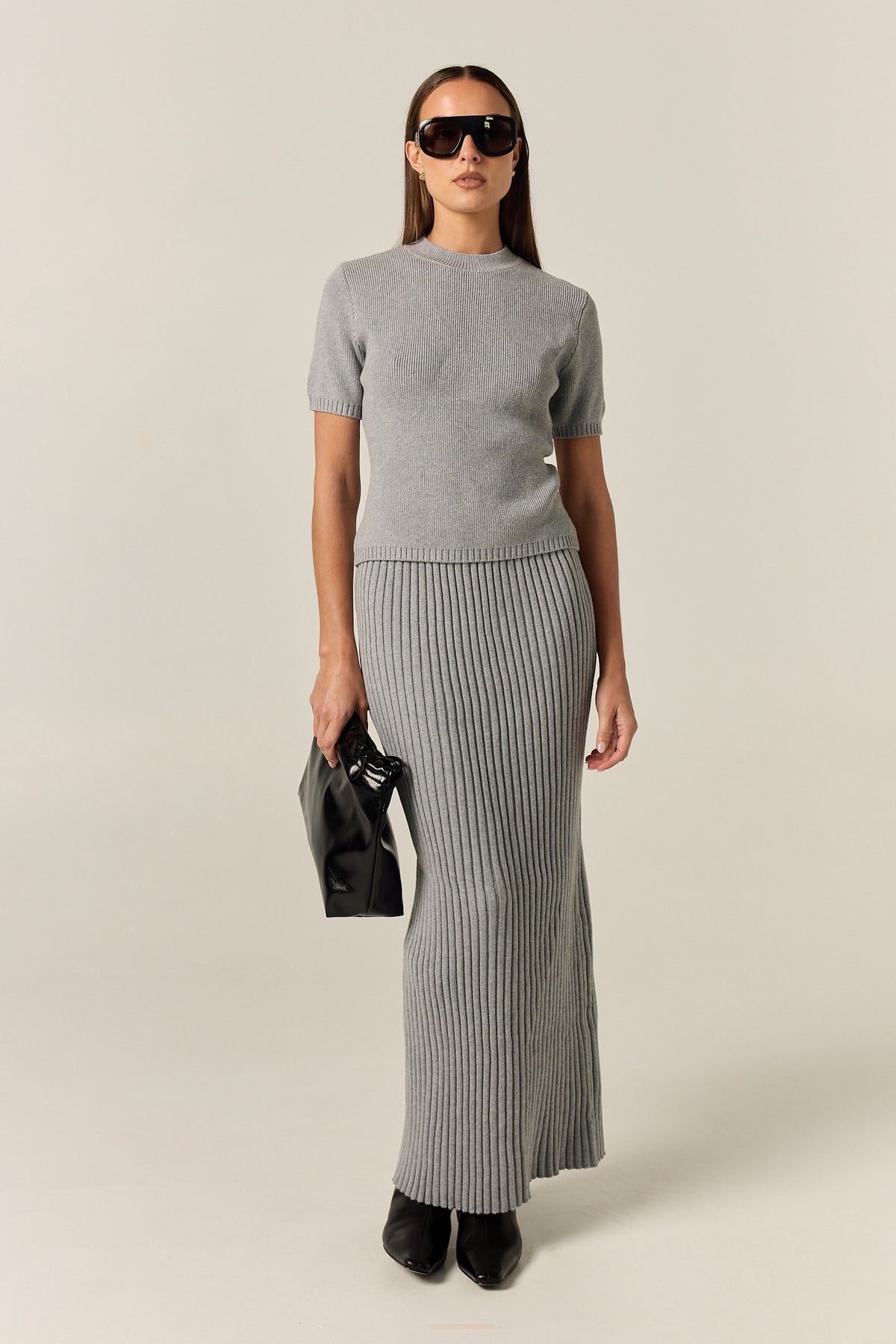 Jordy Knit Tee (Grey)