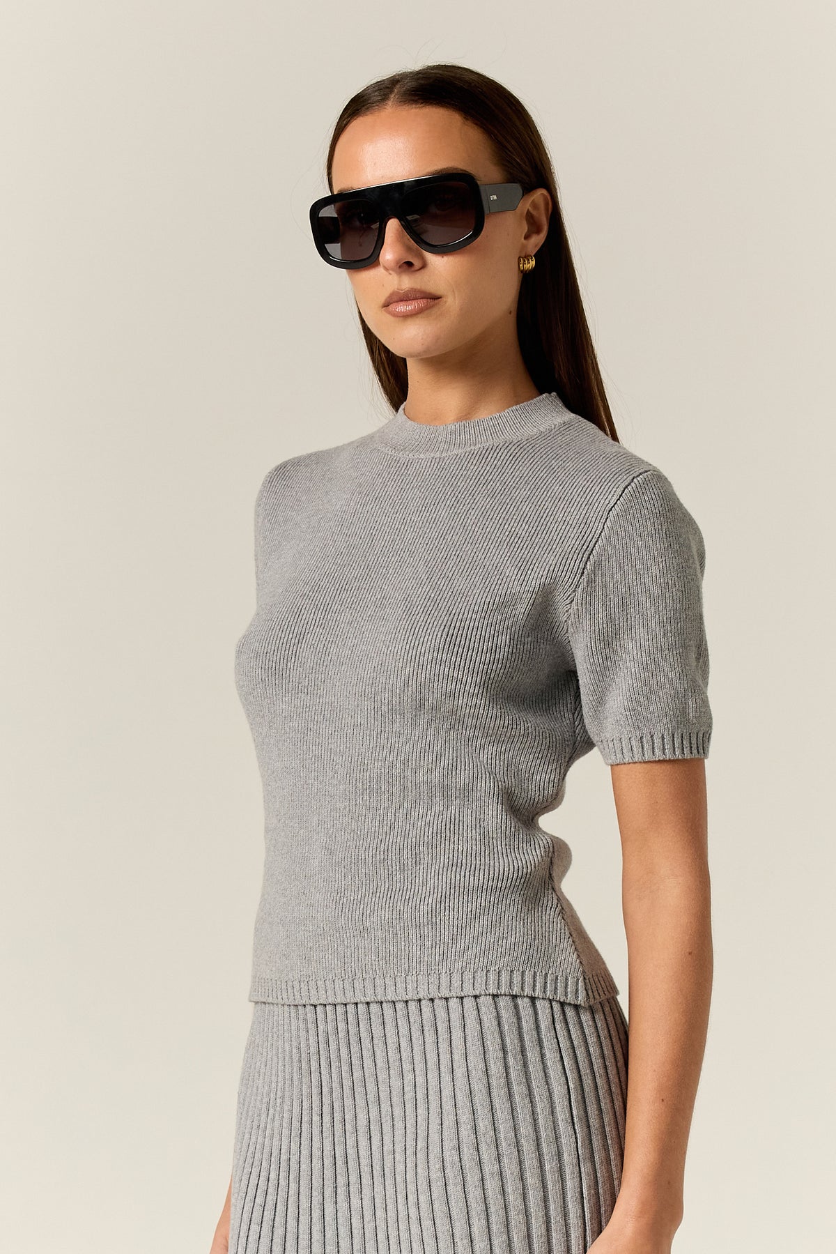 Jordy Knit Tee (Grey)