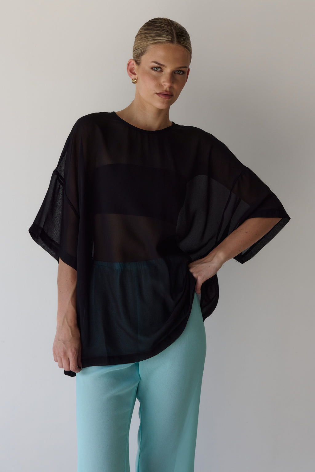 Nikki Sheer Top (Black)