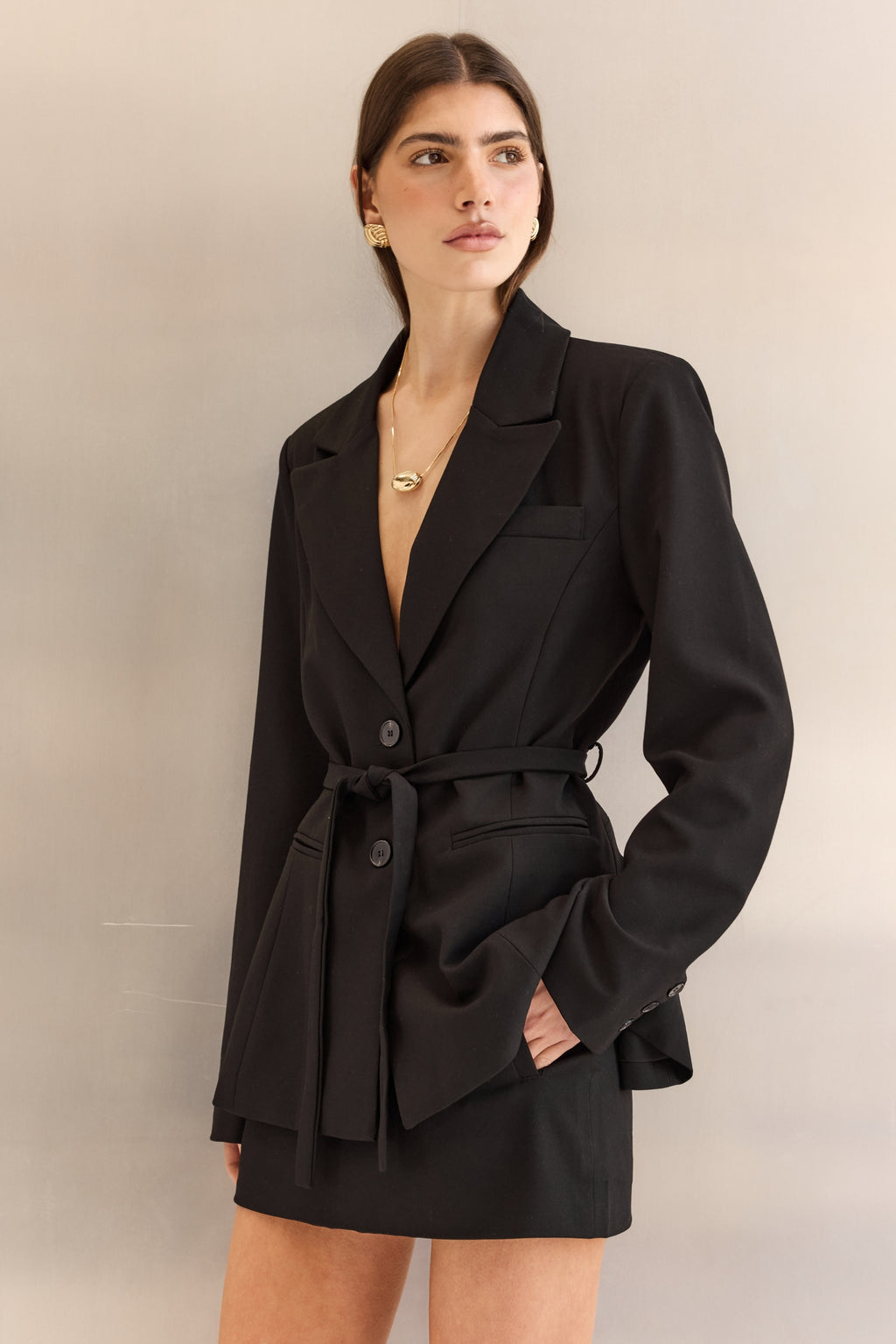 Noir Tailored Skort (Black)