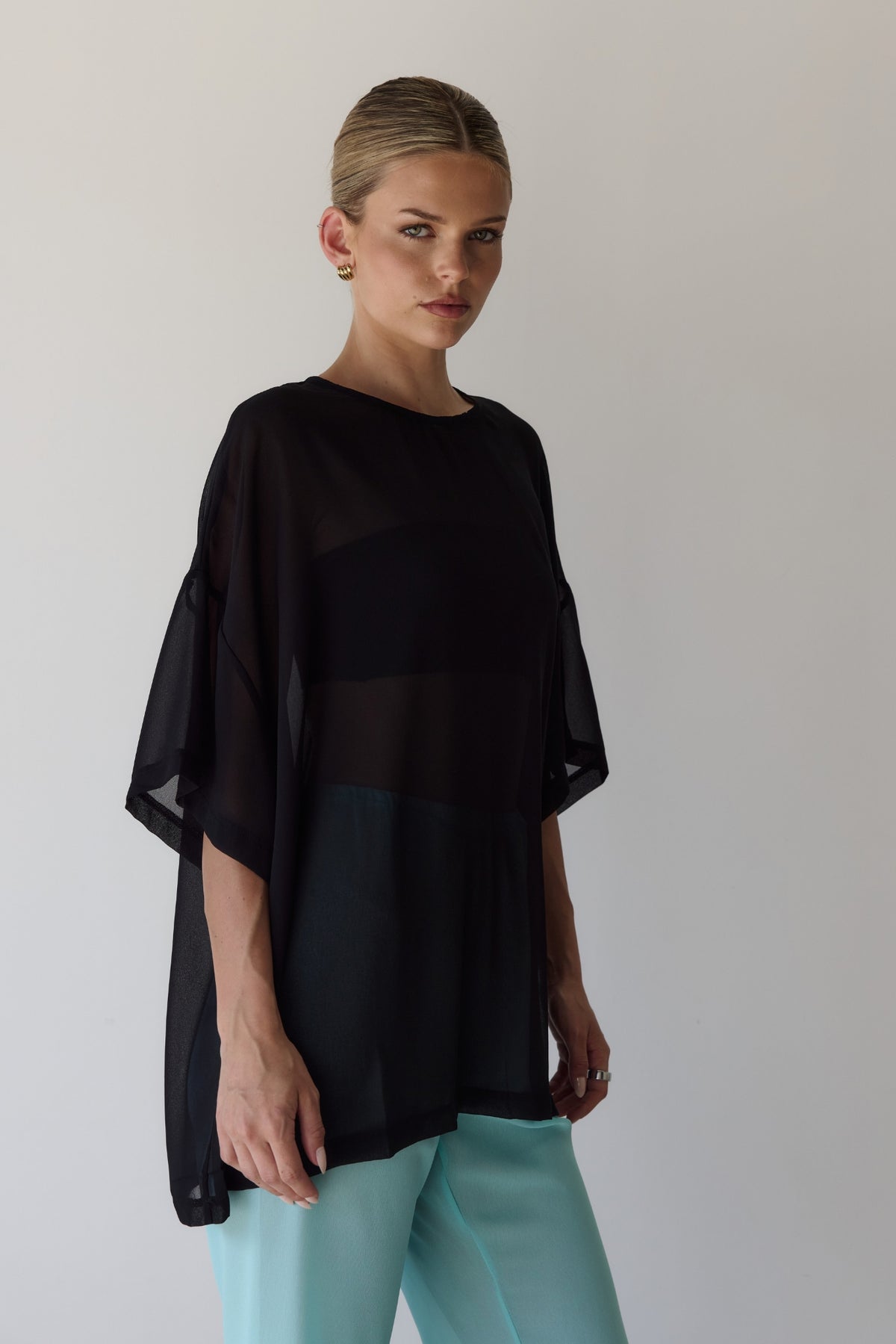 Nikki Sheer Top (Black)