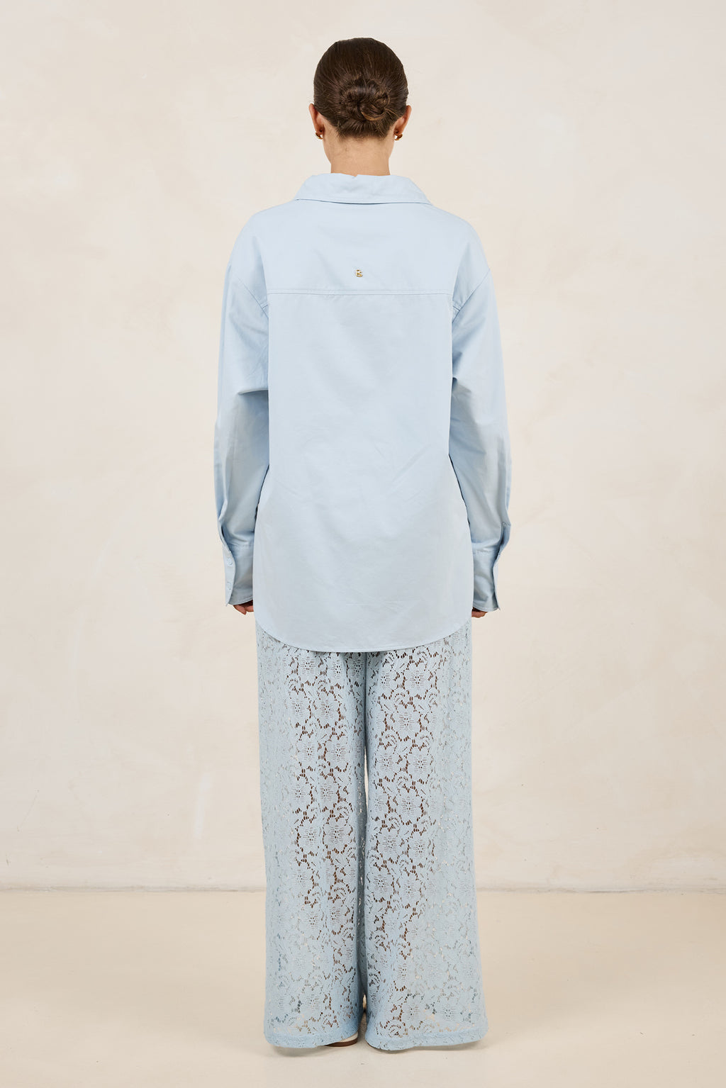 Theo Classic Cotton Shirt (Powder Blue)