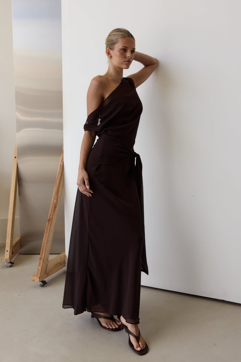 Amelie Maxi Dress (Chocolate)