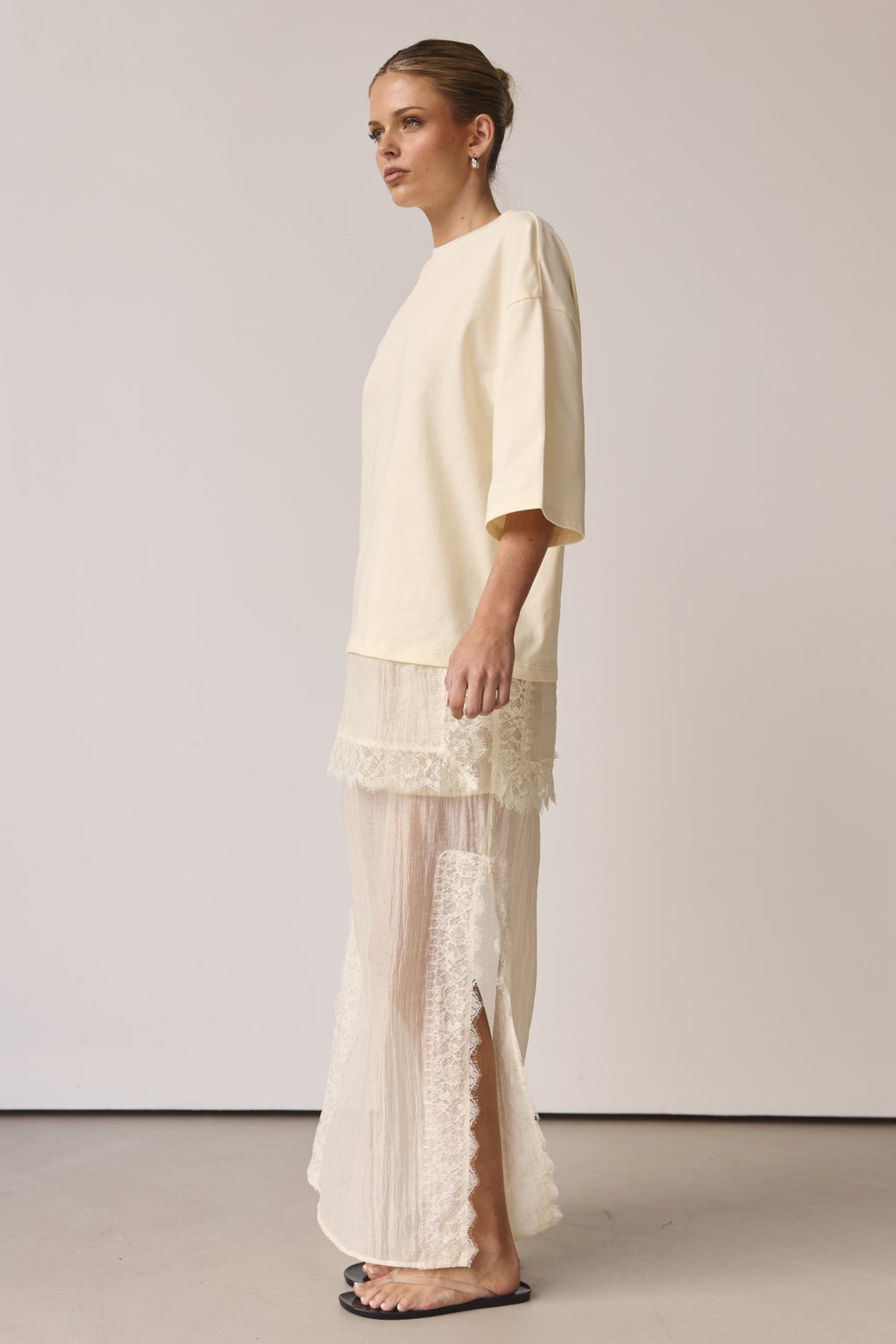 Ziggy Lace T-Shirt (Buttercream)