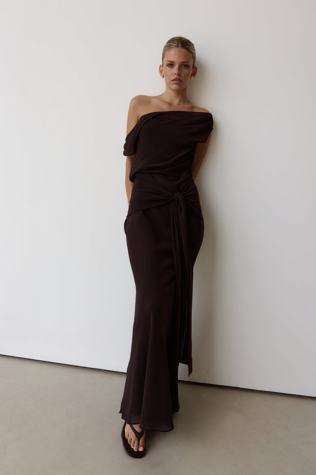 Amelie Maxi Dress (Chocolate)