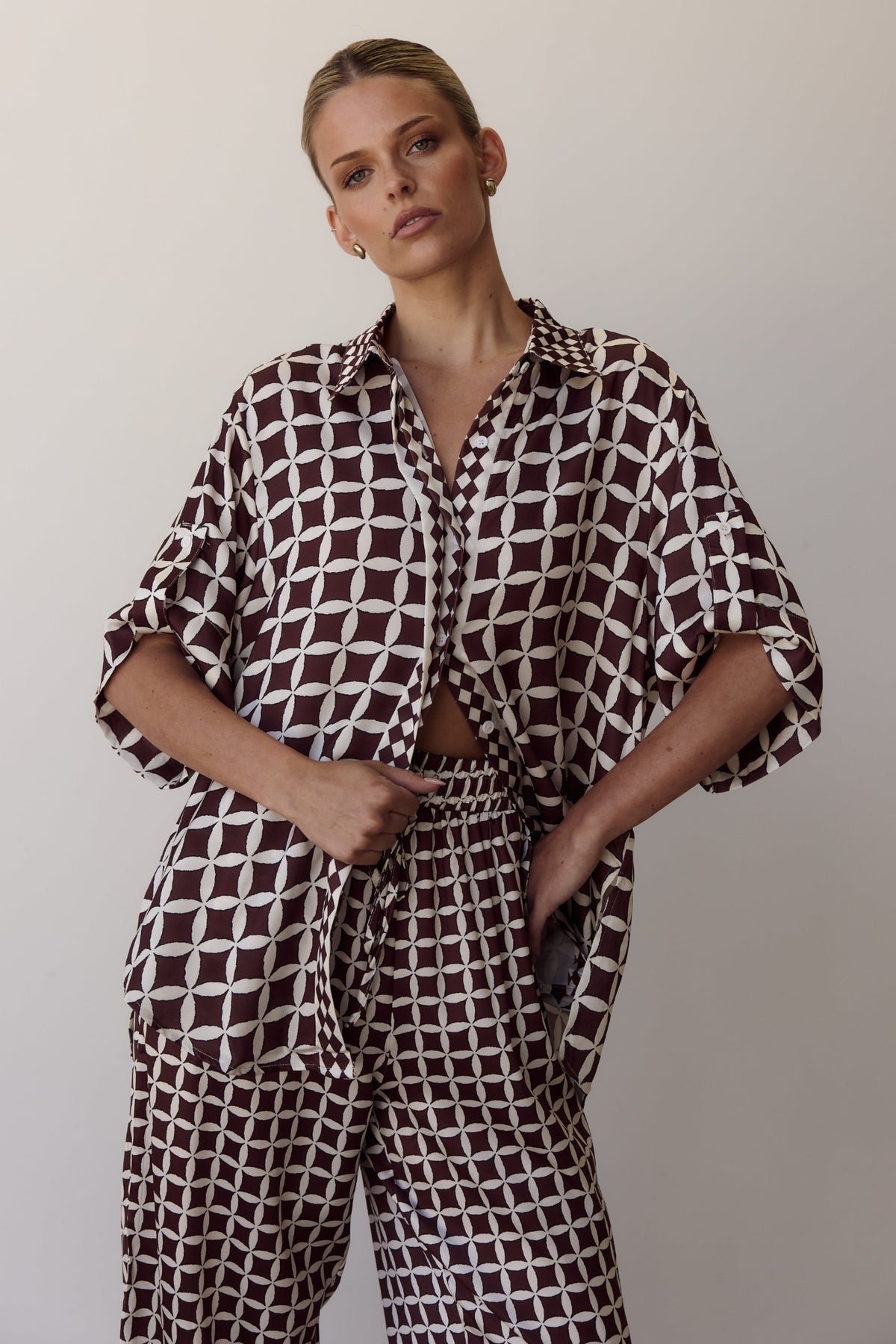 Alix Shirt (Chocolate)