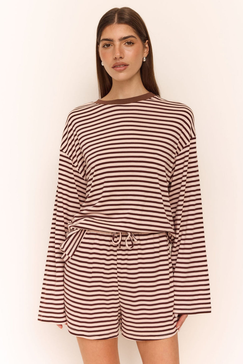 Odessa Short (Pink/Chocolate Stripe)