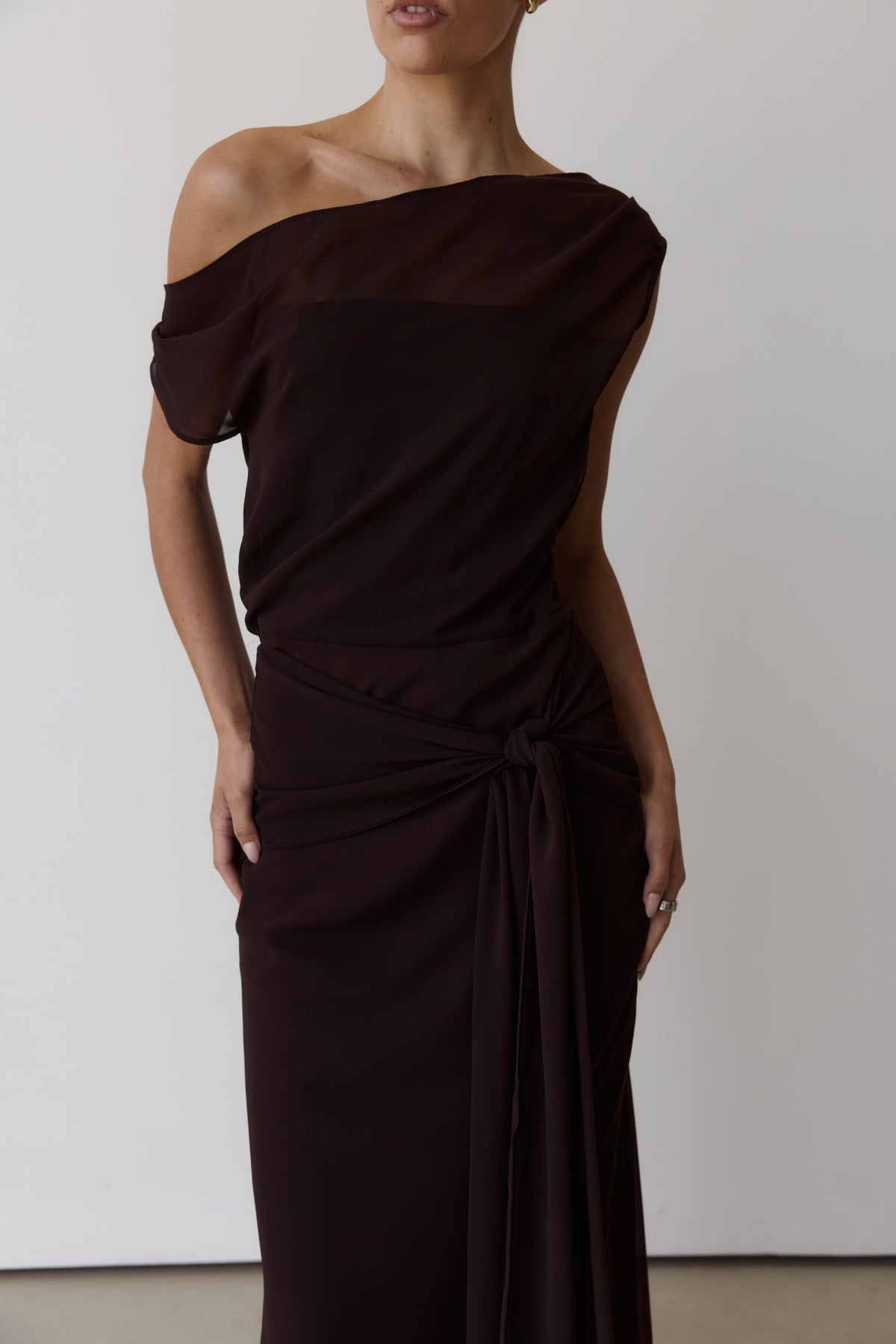 Amelie Maxi Dress (Chocolate)