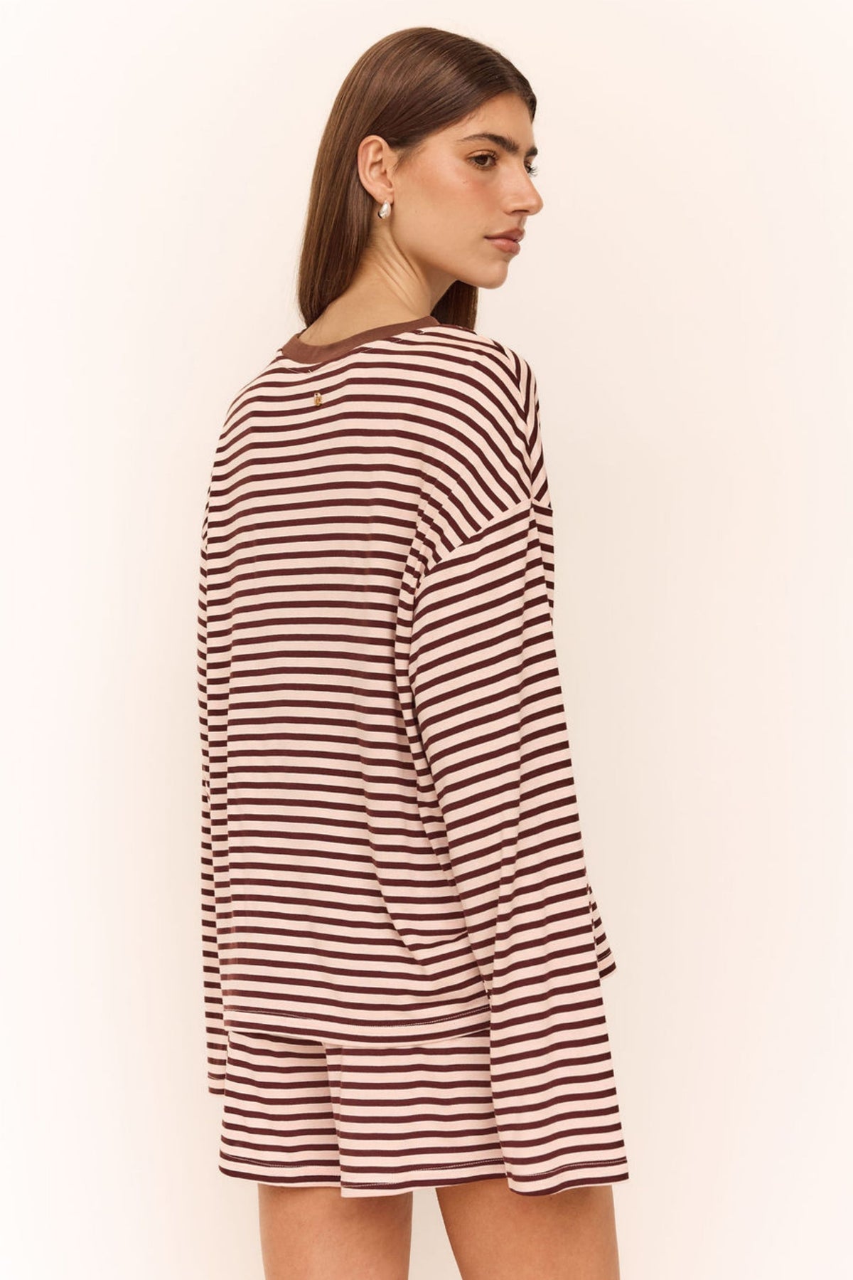 Odessa Short (Pink/Chocolate Stripe)