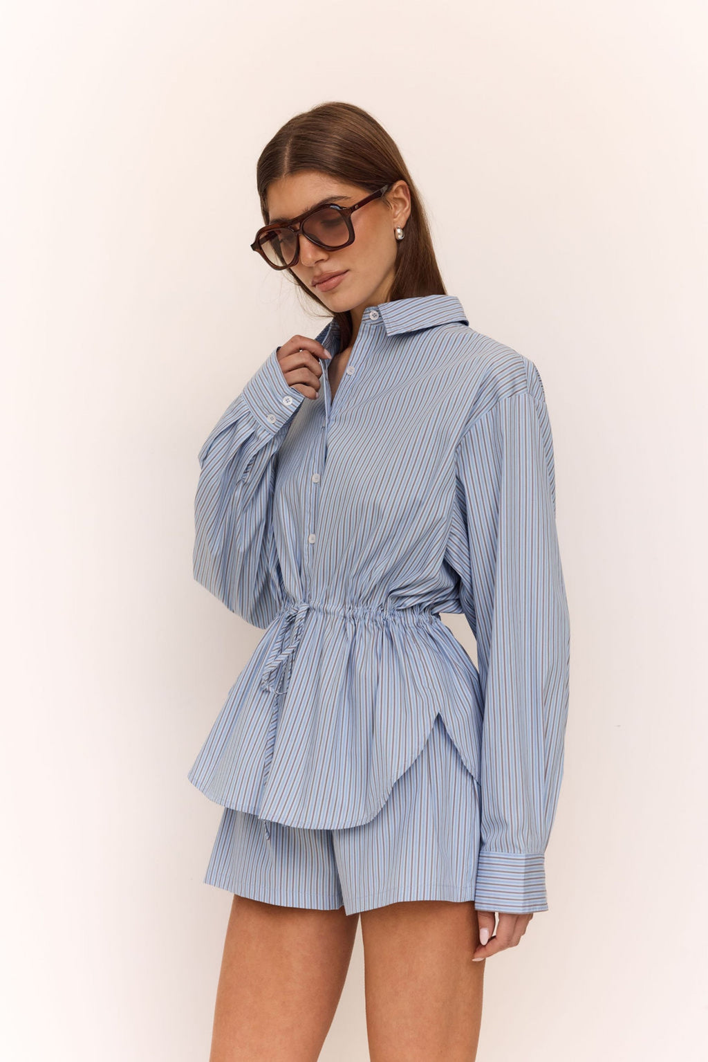 Belmont Short (Blue Stripe)