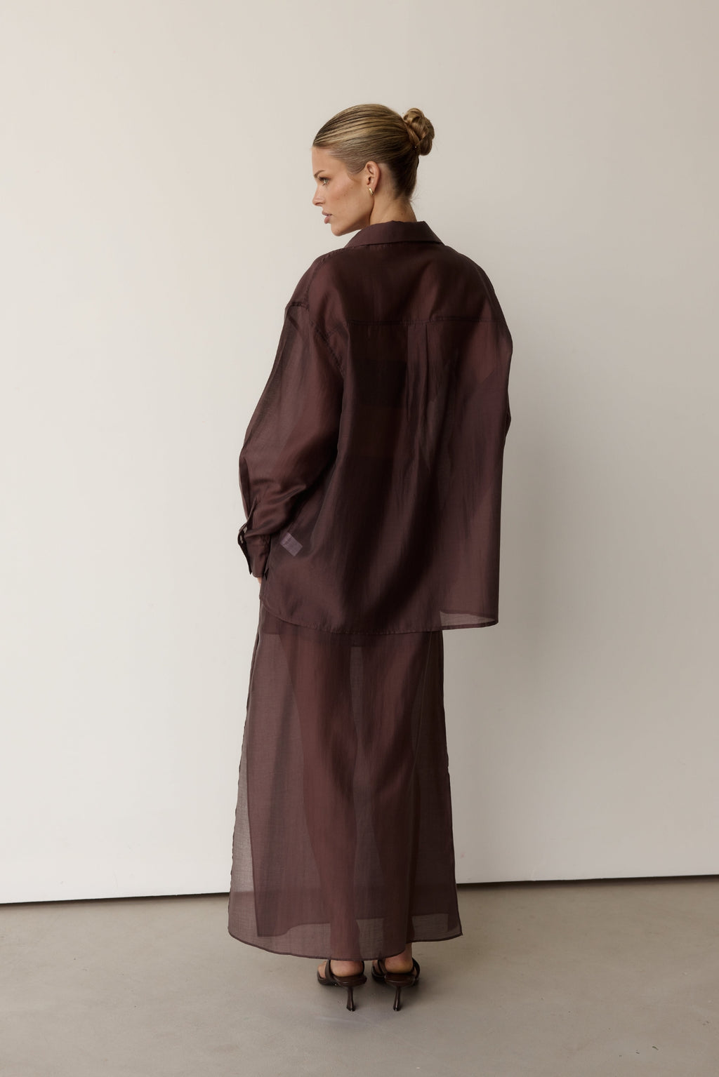 Wynn Midi Skirt (Chocolate)
