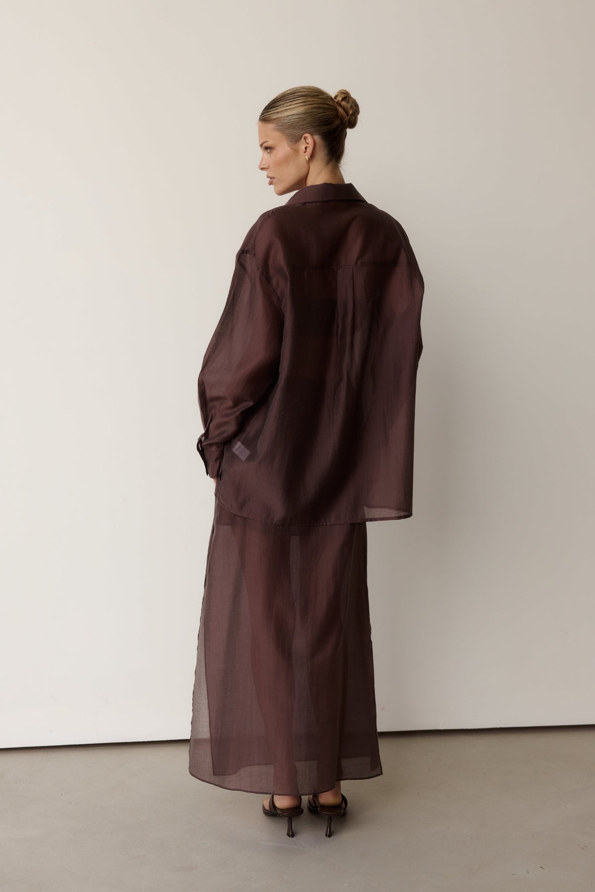 Wynn Midi Skirt (Chocolate)