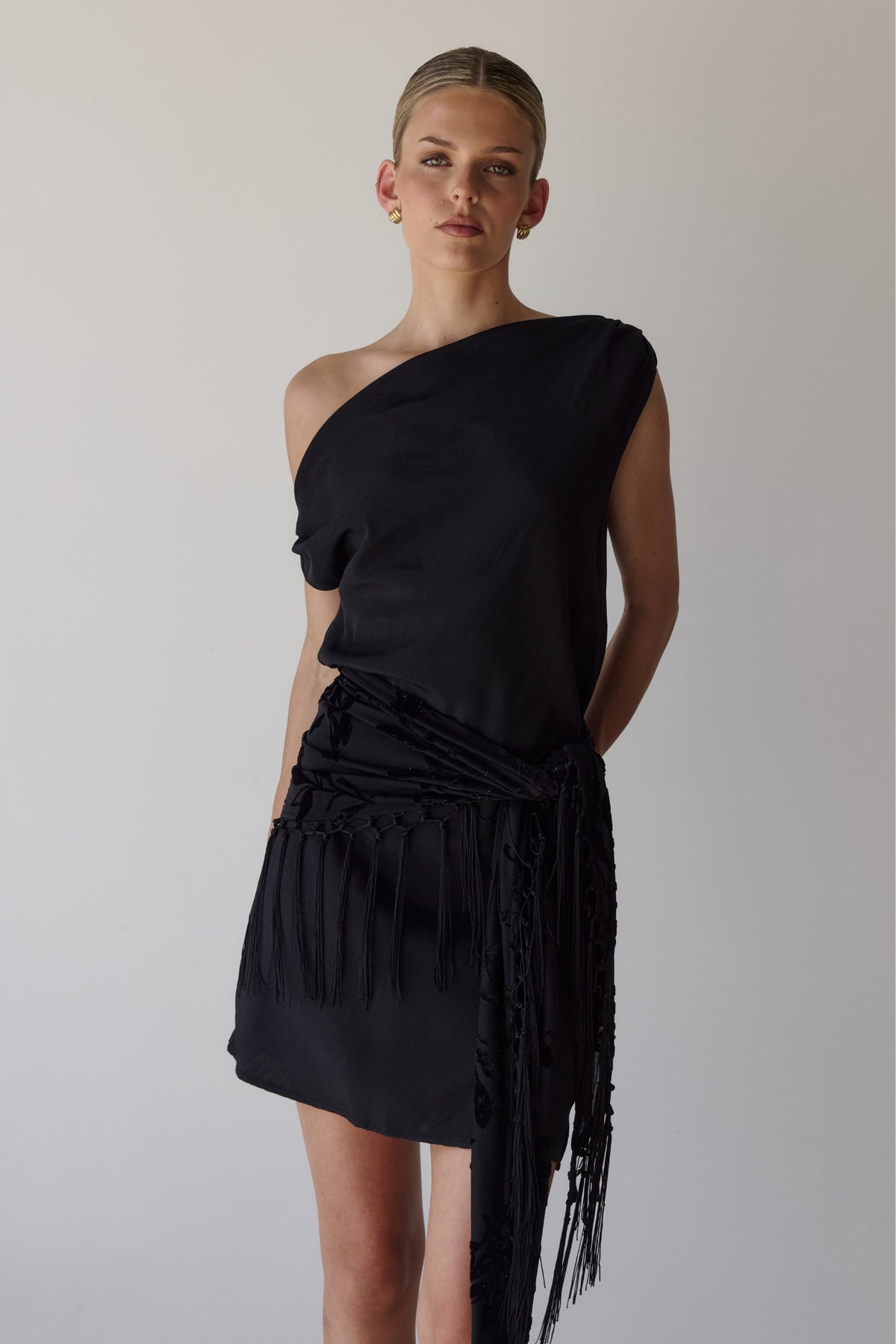 Valencia Mini Dress (Black)