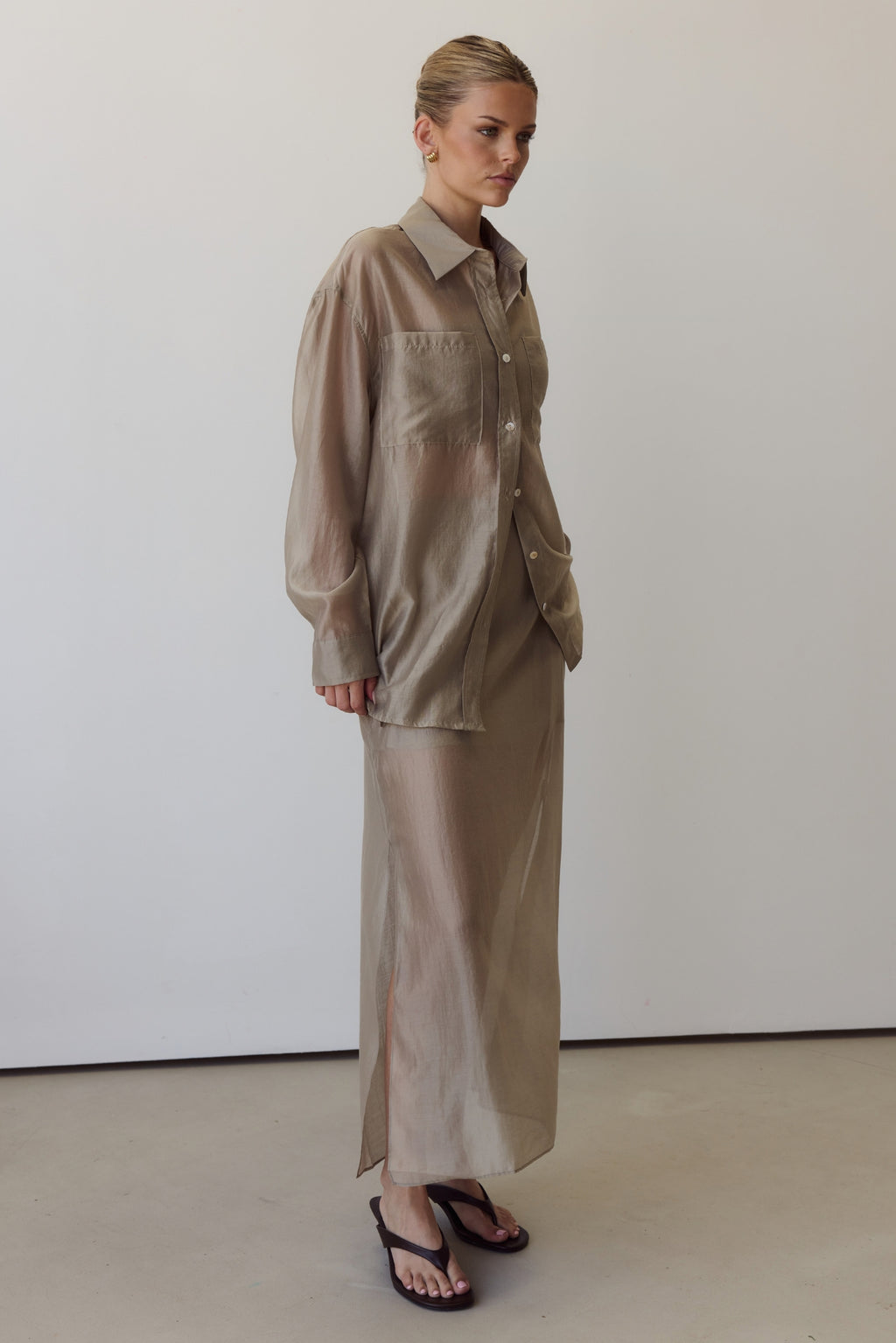 Wynn Midi Skirt (Olive)
