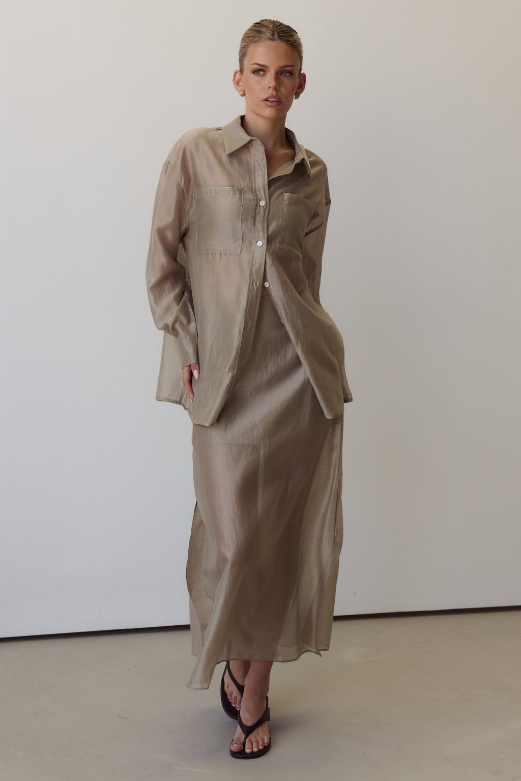Wynn Sheer Shirt (Olive)