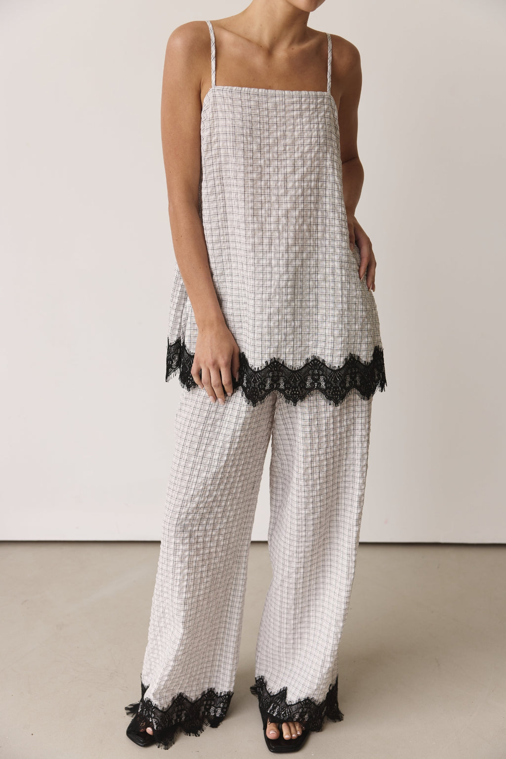 Holland Pant (White/Black Plaid)