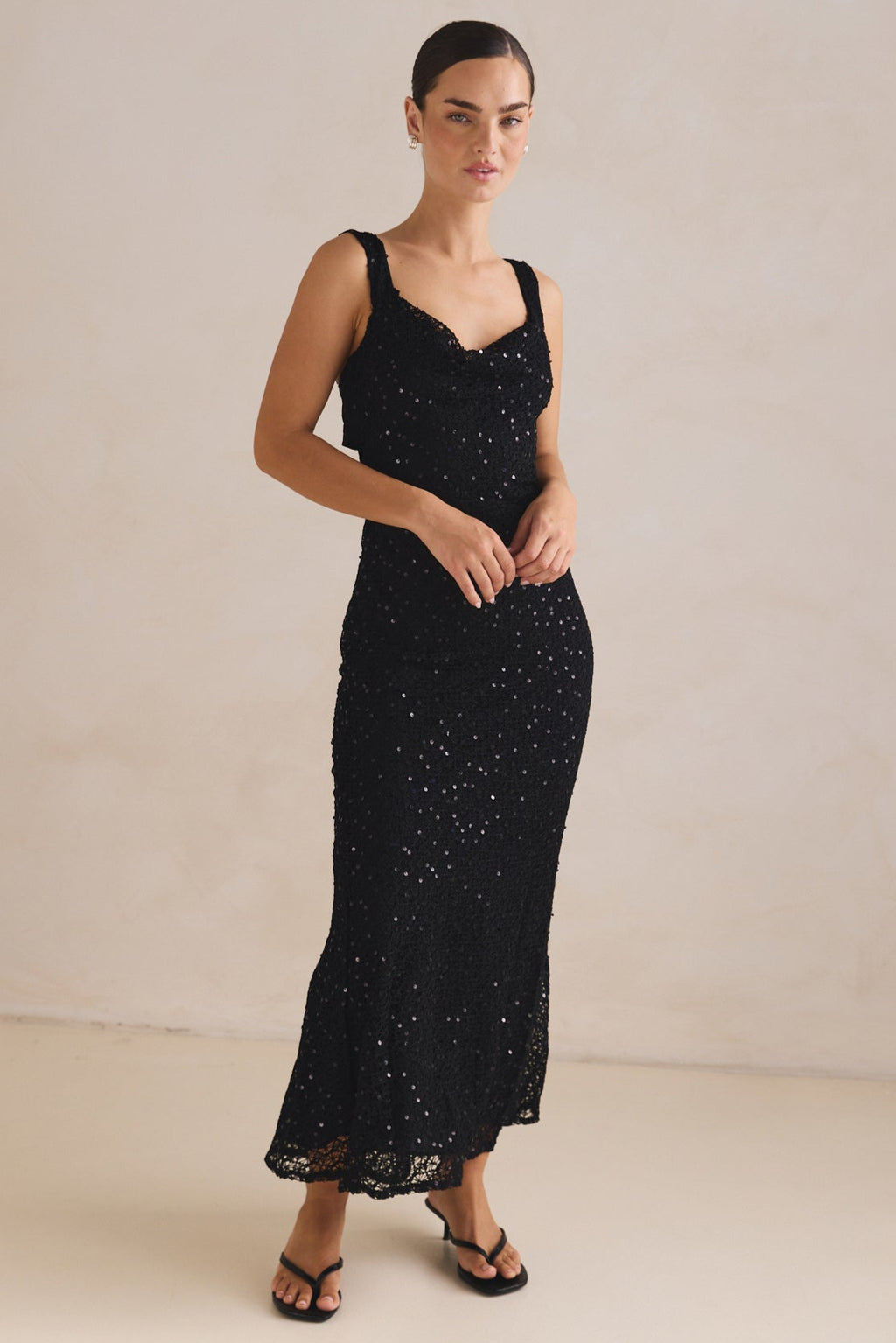 Allegra Maxi Dress (Black)