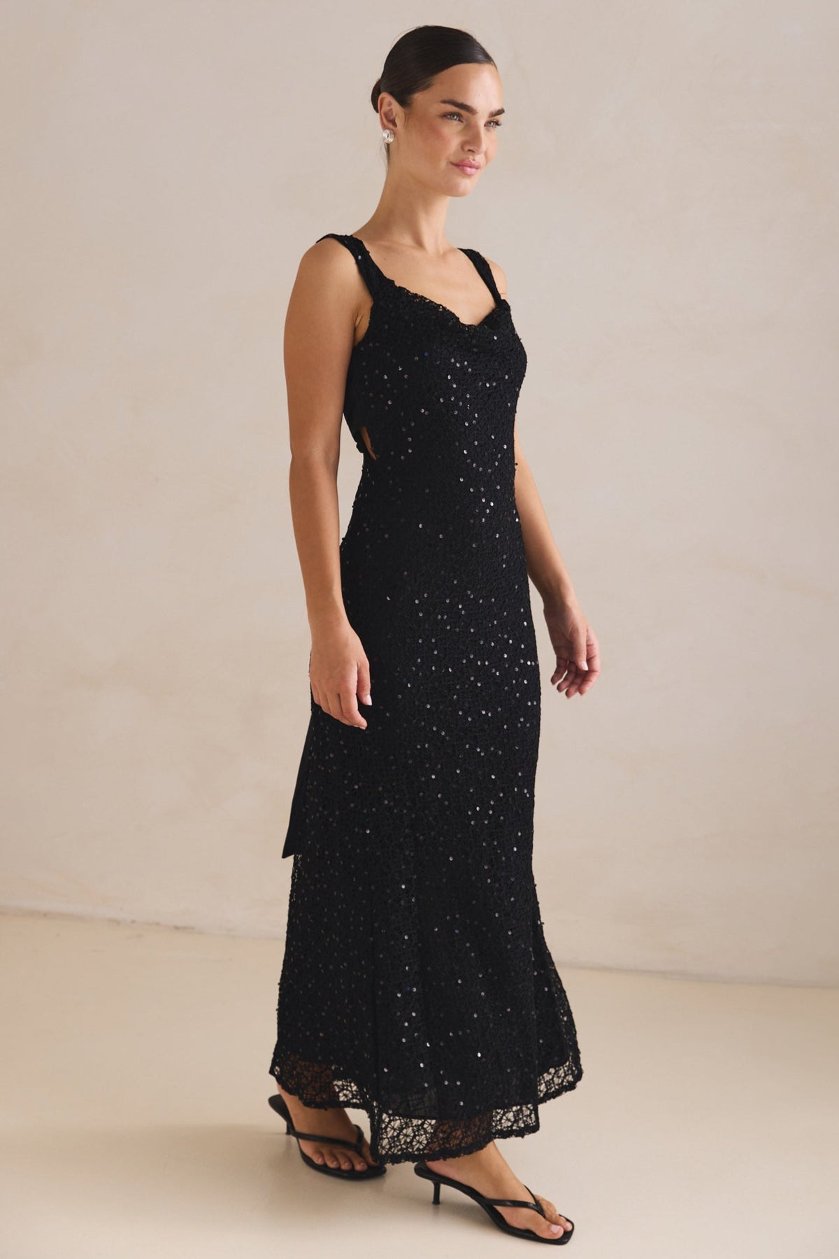 Allegra Maxi Dress (Black)